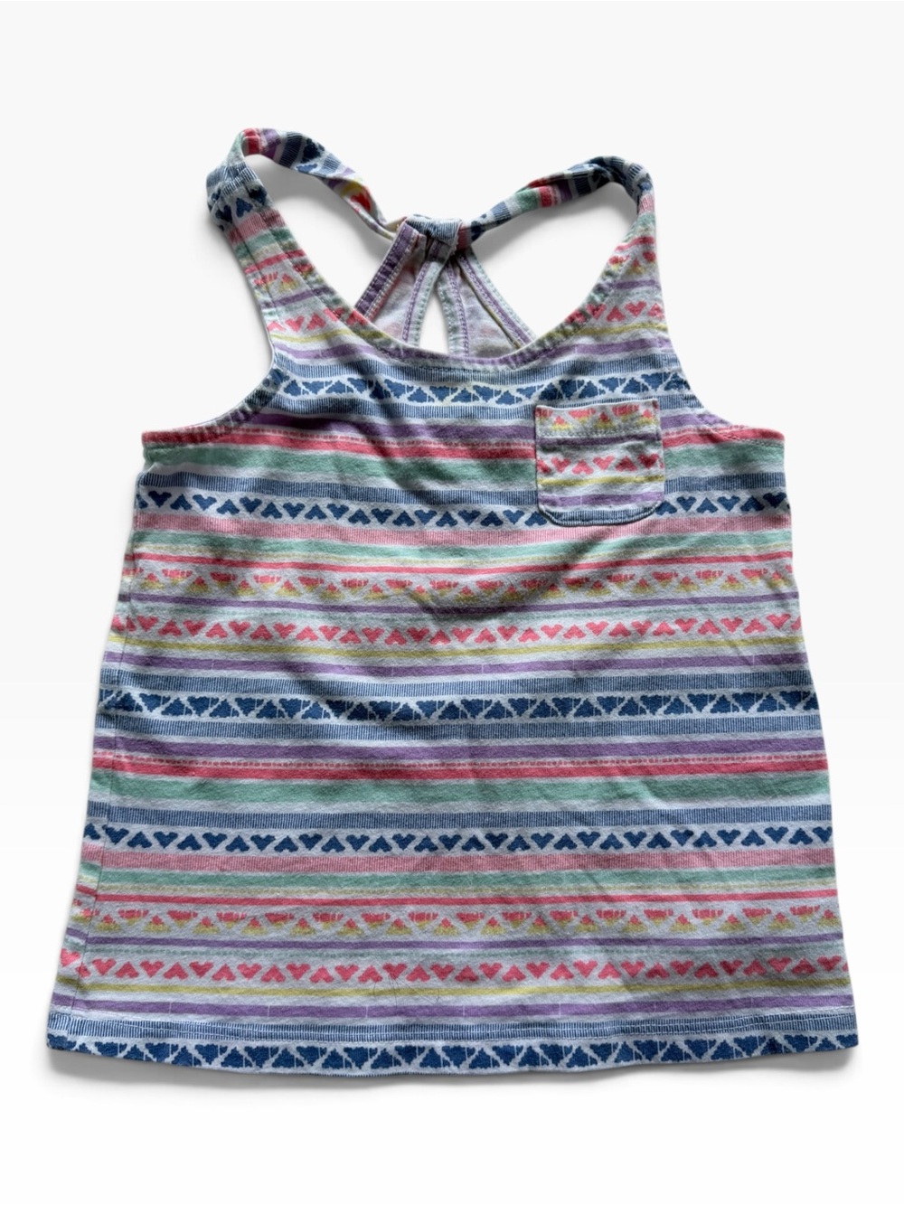 OshKosh B'gosh Multicolor Striped Heart Tank Top